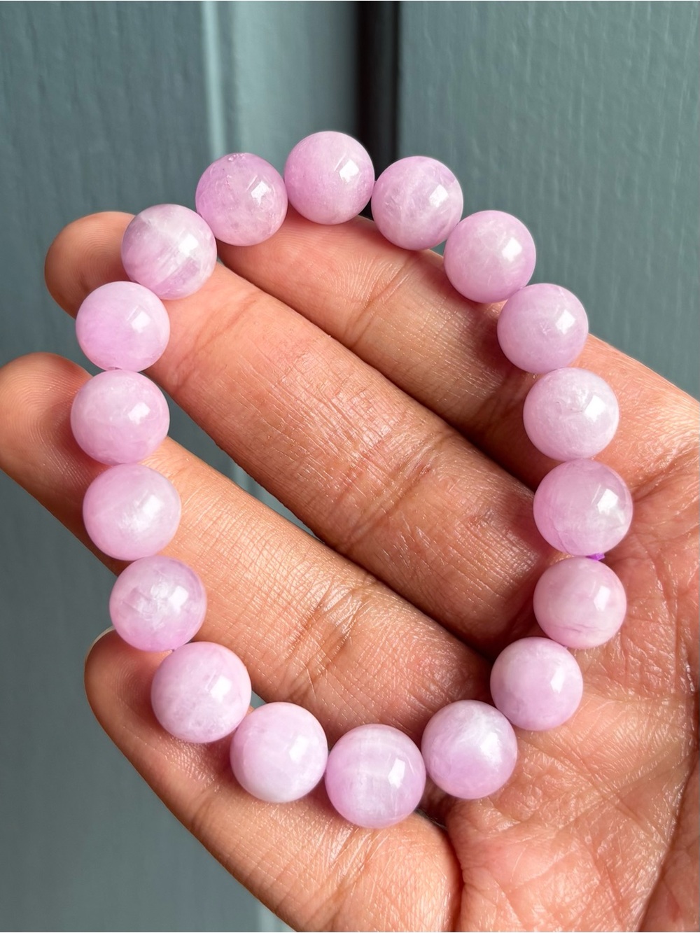 Kunzite Crystal Bracelet 11.5mm